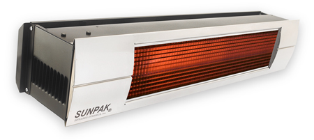 SunPak S34-B-TSH Black Two-Stage Hard Wired Permanent Gas Patio Heater 